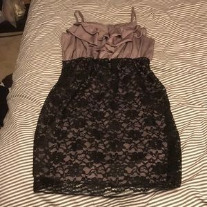 Purple/Black Lace Dress